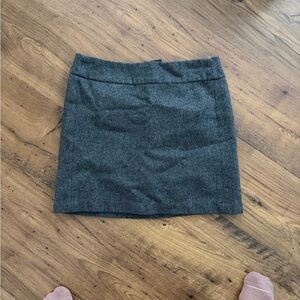 Vintage Lamb Wool Dark Gray Mini Skirt